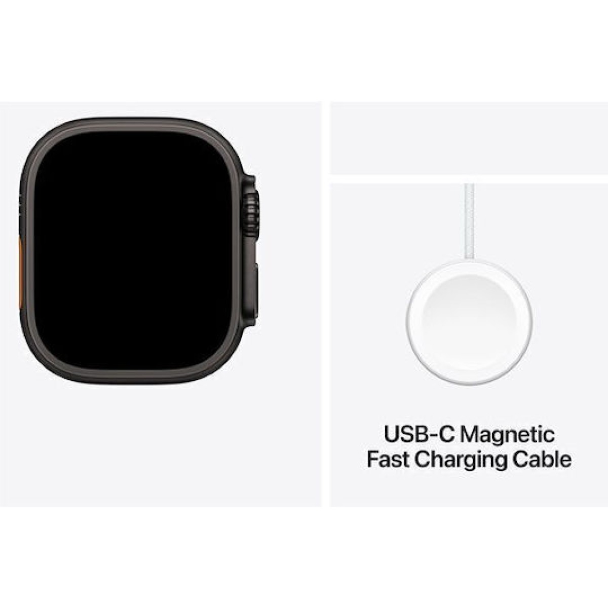 Apple Watch Ultra 2 2024 Titanium 49mm Αδιάβροχο με eSIM και Παλμογράφο (Black με Green Alpine Loop - Small)