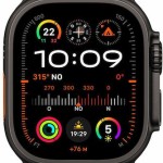 Apple Watch Ultra 2 2024 Titanium 49mm Αδιάβροχο με eSIM και Παλμογράφο (Black με Dark Green Alpine Loop - Medium)