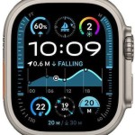 Apple Watch Ultra 2 2024 Titanium 49mm Αδιάβροχο με eSIM και Παλμογράφο (Natural με Navy Ocean Band)