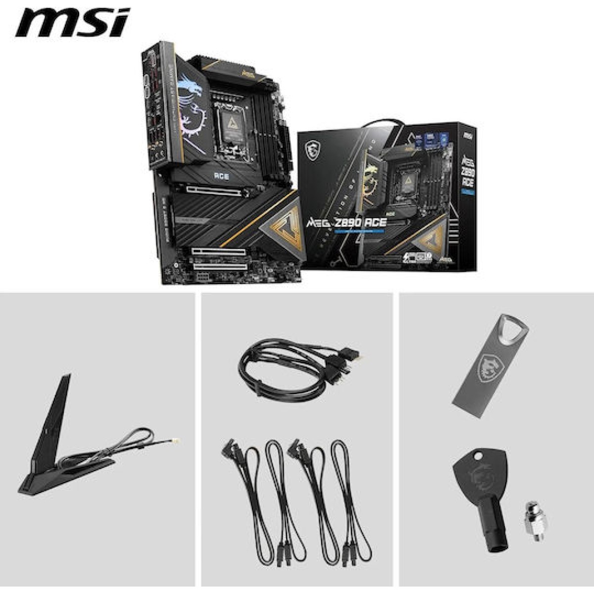 MSI MEG Z890 Ace Wi-Fi Motherboard ATX με Intel 1851 Socket 7E22-001R