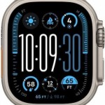 Apple Watch Ultra 2 2024 Titanium 49mm Αδιάβροχο με eSIM και Παλμογράφο (Black με Black Titanium Milanese Loop - Large)