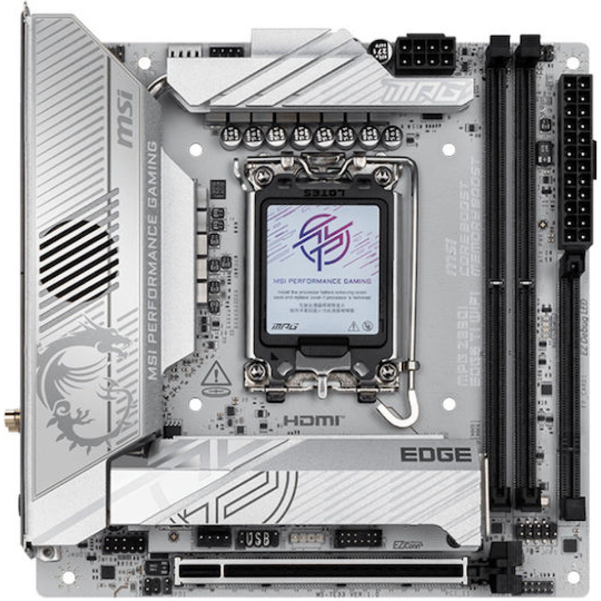 MSI MPG Z890I EDGE TI WIFI Motherboard Mini ITX με Intel 1851 Socket
