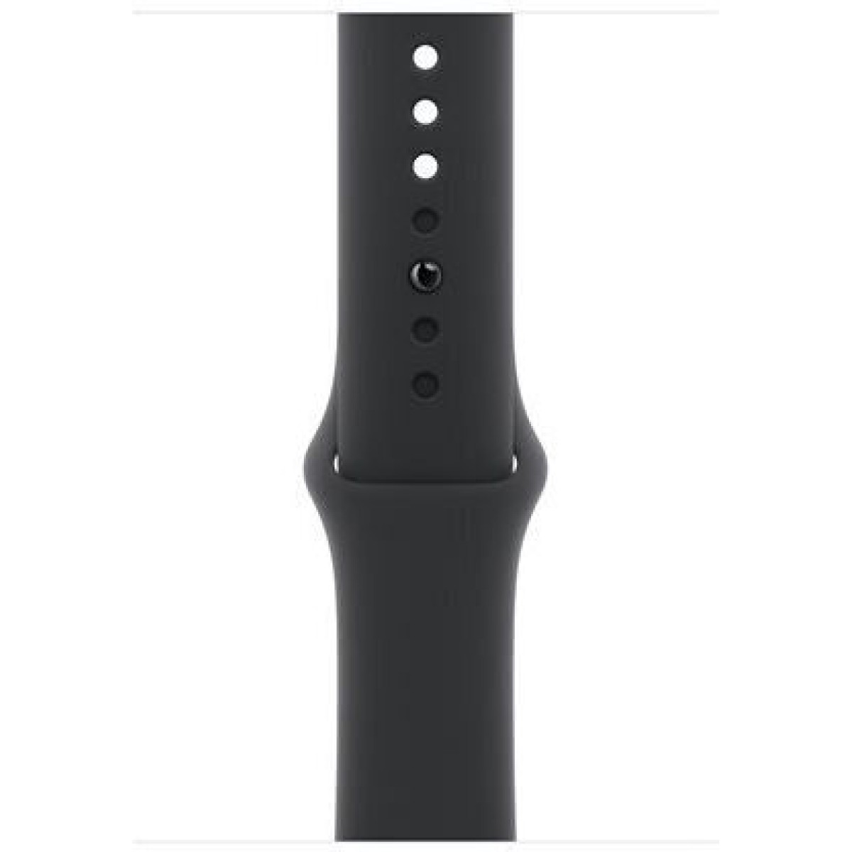 Apple Watch Series 10 Aluminium 46mm Αδιάβροχο με Παλμογράφο (Jet Black με Black Sport Band (S/M))