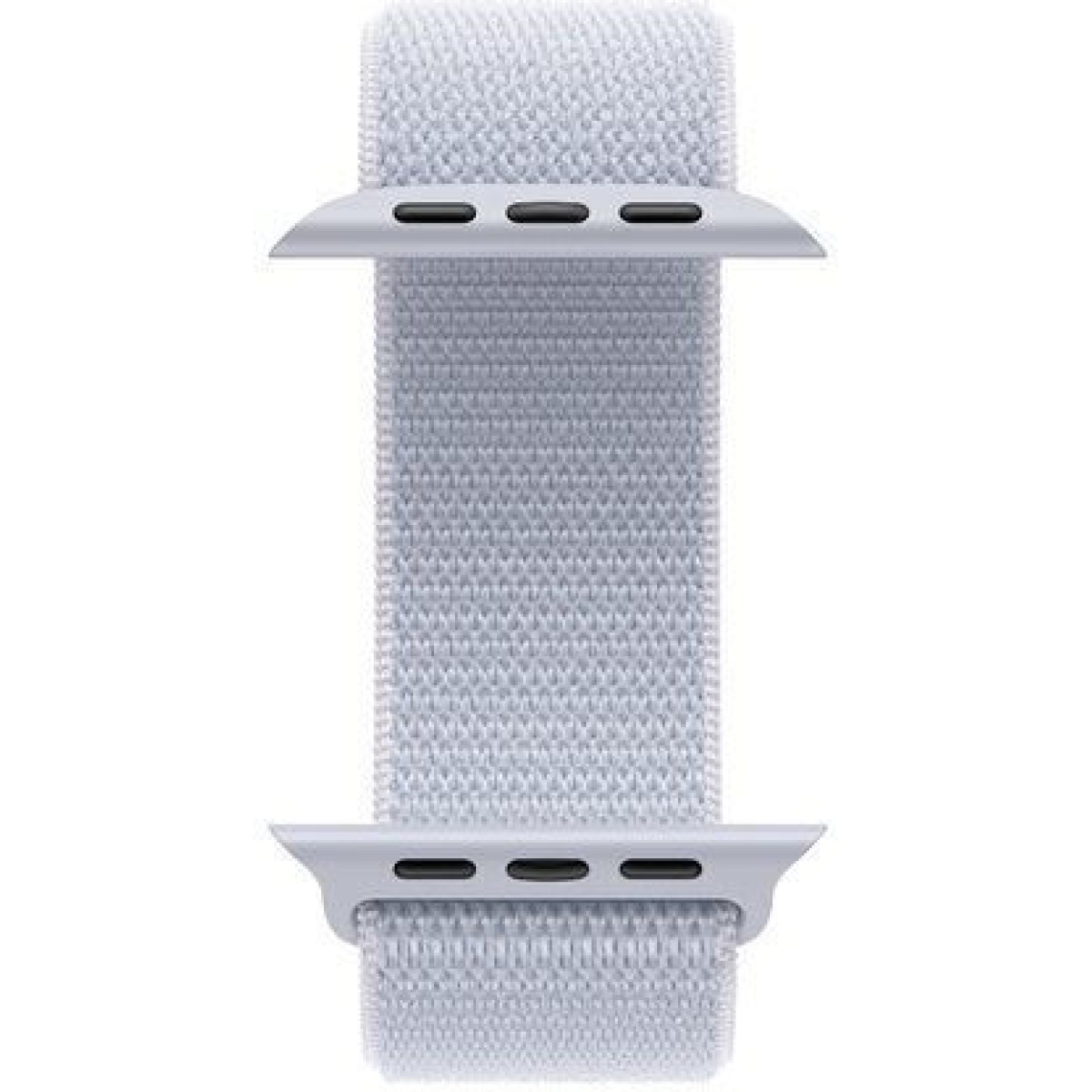Apple Watch Series 10 Aluminium 46mm Αδιάβροχο με Παλμογράφο (Silver με Blue Cloud Sport Loop)