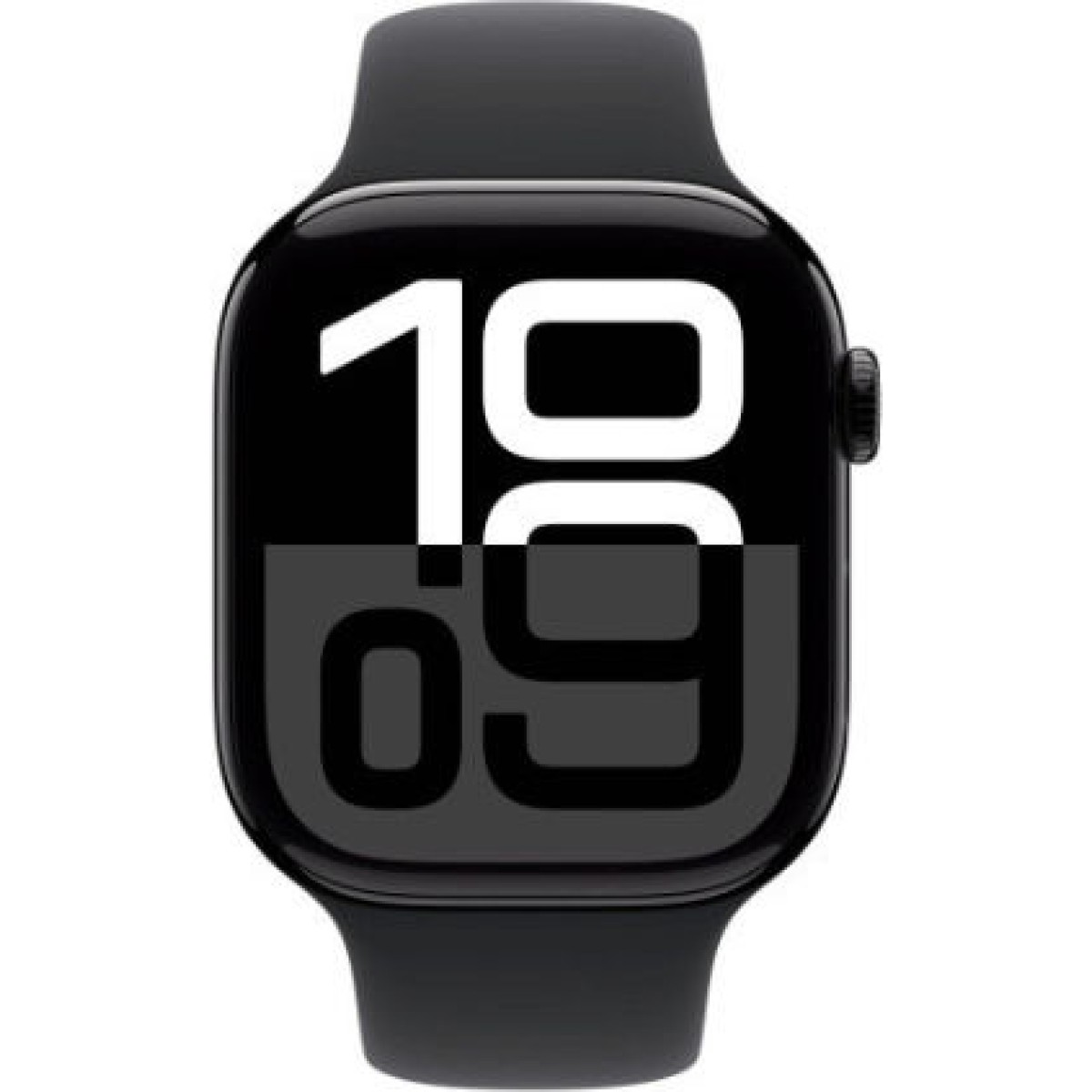 Apple Watch Series 10 Cellular Aluminium 42mm Αδιάβροχο με eSIM και Παλμογράφο (Jet Black Aluminium Case with Sport Band S/M)
