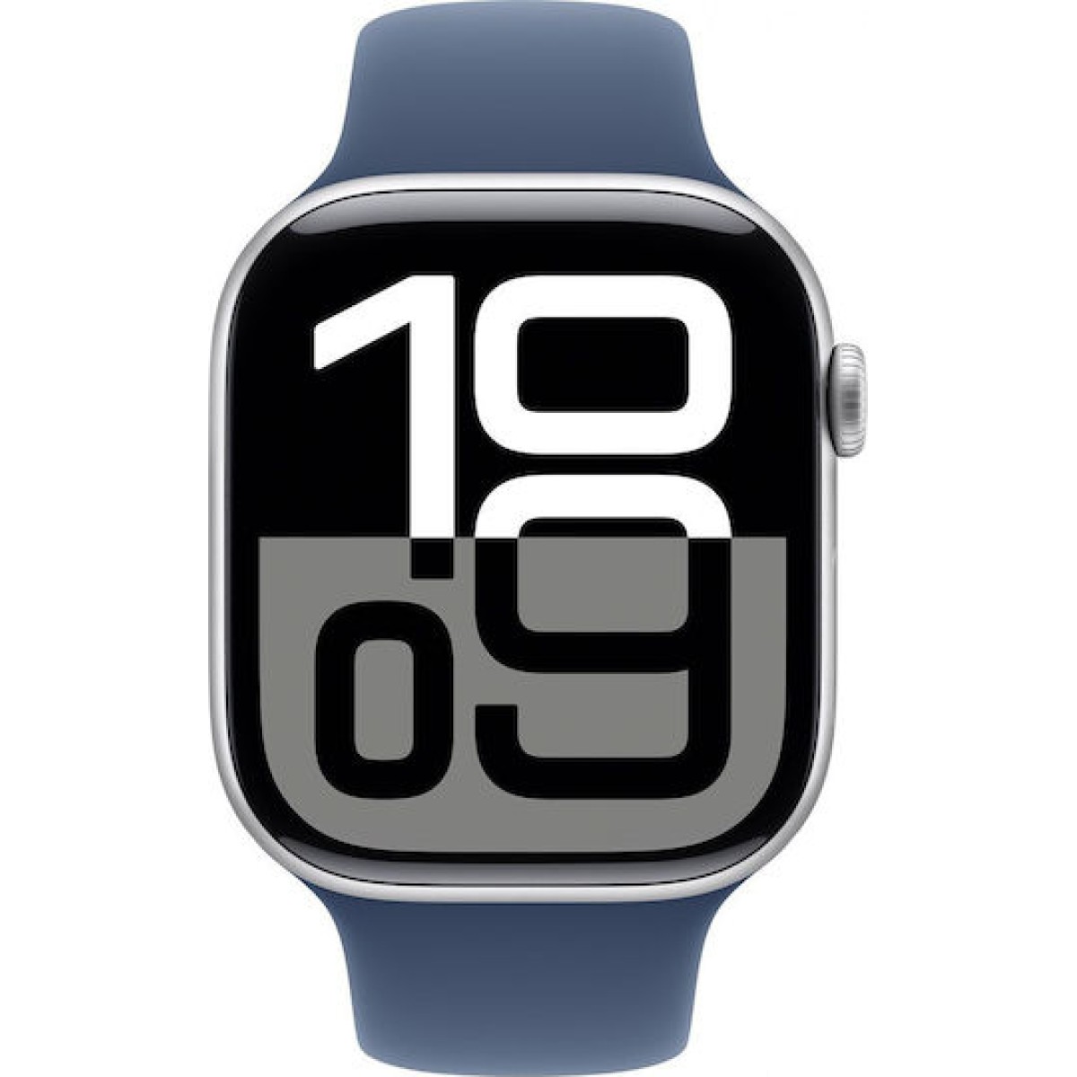 Apple Watch Series 10 Cellular Aluminium 46mm Αδιάβροχο με eSIM και Παλμογράφο (Sport Blue Denim S/M)