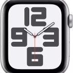 Apple Watch SE 2024 Cellular Aluminium 40mm Αδιάβροχο με eSIM και Παλμογράφο (Silver με Denim Sport Band (M/L))