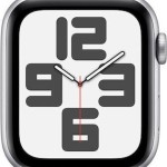 Apple Watch SE 2024 Cellular Aluminium 44mm Αδιάβροχο με eSIM και Παλμογράφο (Silver με Denim Sport Band (S/M))