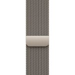 Apple Watch Series 10 Cellular Titanium 42mm Αδιάβροχο με eSIM και Παλμογράφο (Gold - Milanese Loop Natural)