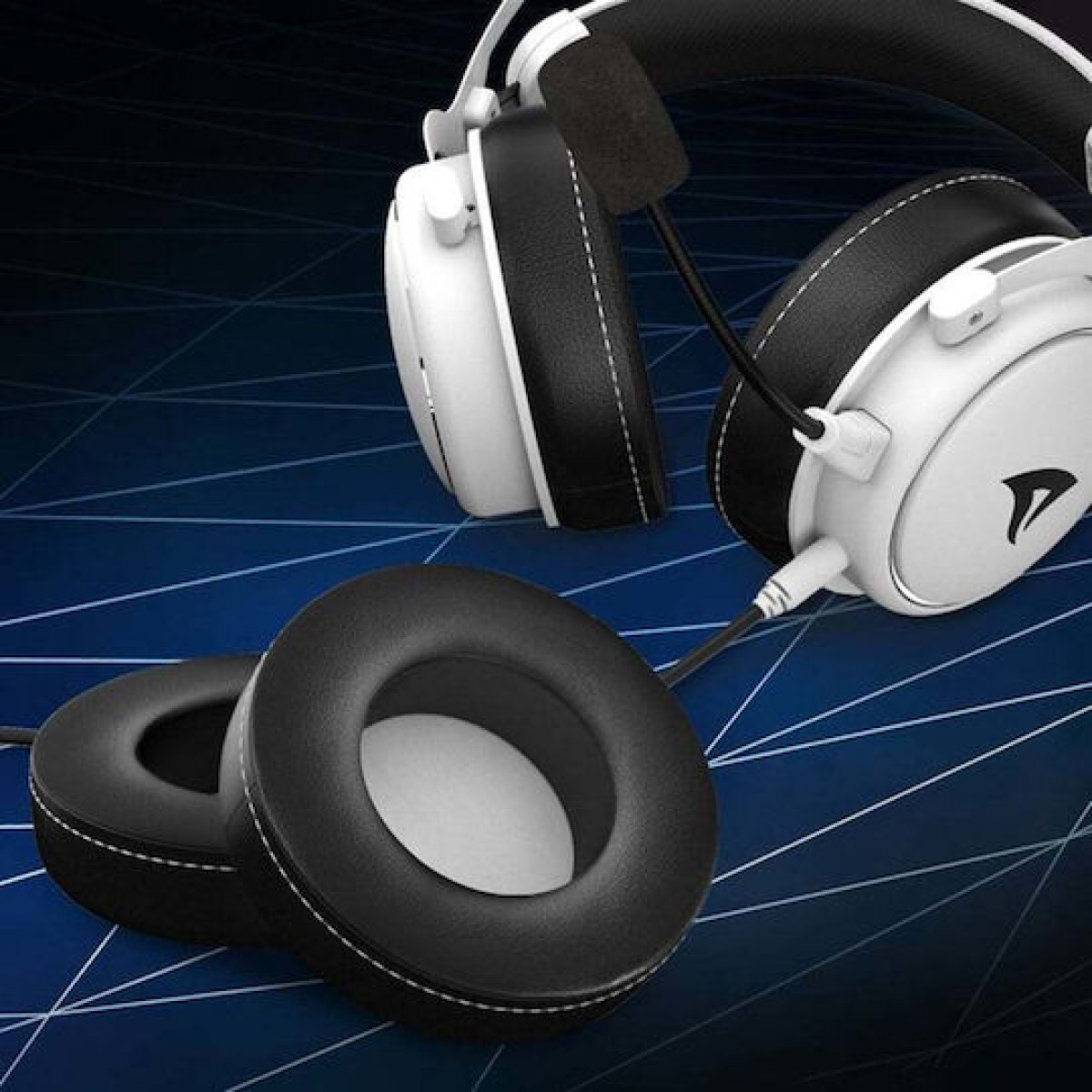 Sharkoon Skiller SGH50 Over Ear Gaming Headset με σύνδεση 3.5mm Γκρι