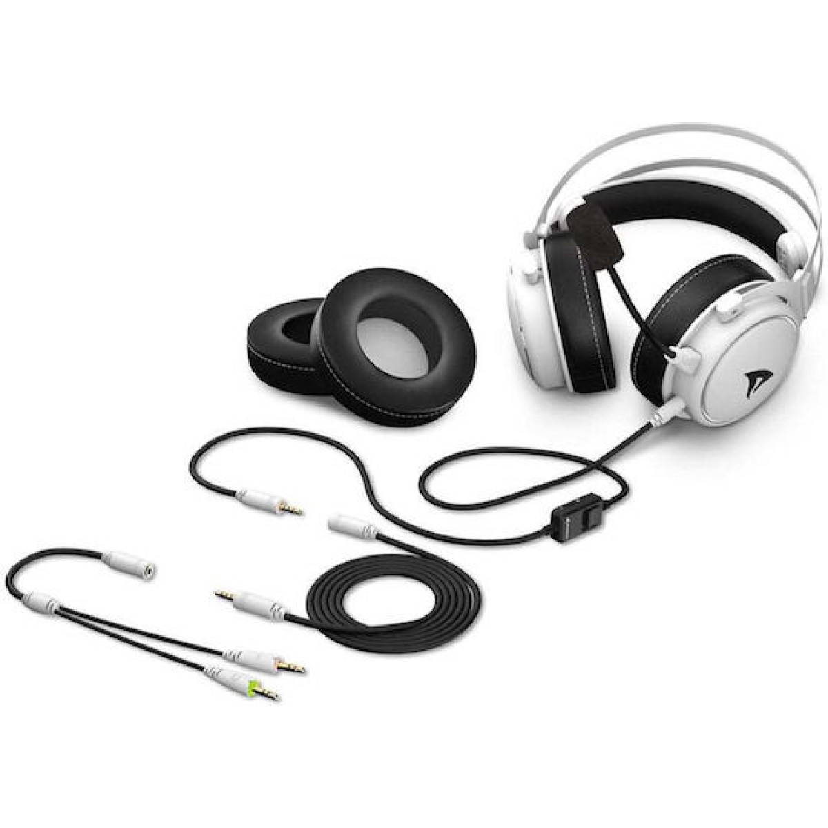 Sharkoon Skiller SGH50 Over Ear Gaming Headset με σύνδεση 3.5mm Γκρι