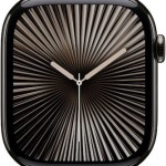 Apple Watch Series 10 Cellular Titanium 46mm Αδιάβροχο με eSIM και Παλμογράφο (Slate - Black Sport Band – M/L)