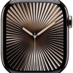 Apple Watch Series 10 Cellular Titanium 46mm Αδιάβροχο με eSIM και Παλμογράφο (Natural Titanum with Milanese Loop Natural (M/L))