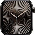 Apple Watch Series 10 Cellular Titanium 46mm Αδιάβροχο με eSIM και Παλμογράφο (Slate - Milanese Loop Natural S/M)