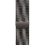 Apple Watch Series 10 Cellular Titanium 46mm Αδιάβροχο με eSIM και Παλμογράφο (Slate - Milanese Loop Natural S/M)