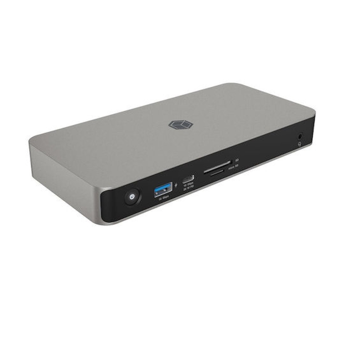Icy Box IB-DK2880-C41 USB-C Docking Station με HDMI 4K PD Ethernet και σύνδεση 2 Οθονών Γκρι