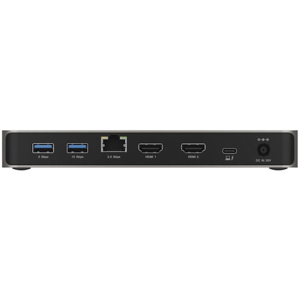 Icy Box IB-DK2880-C41 USB-C Docking Station με HDMI 4K PD Ethernet και σύνδεση 2 Οθονών Γκρι