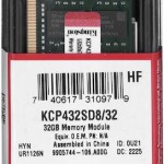 Kingston DDR4 με Module 1x32GB και Ταχύτητα 3200 για Laptop
