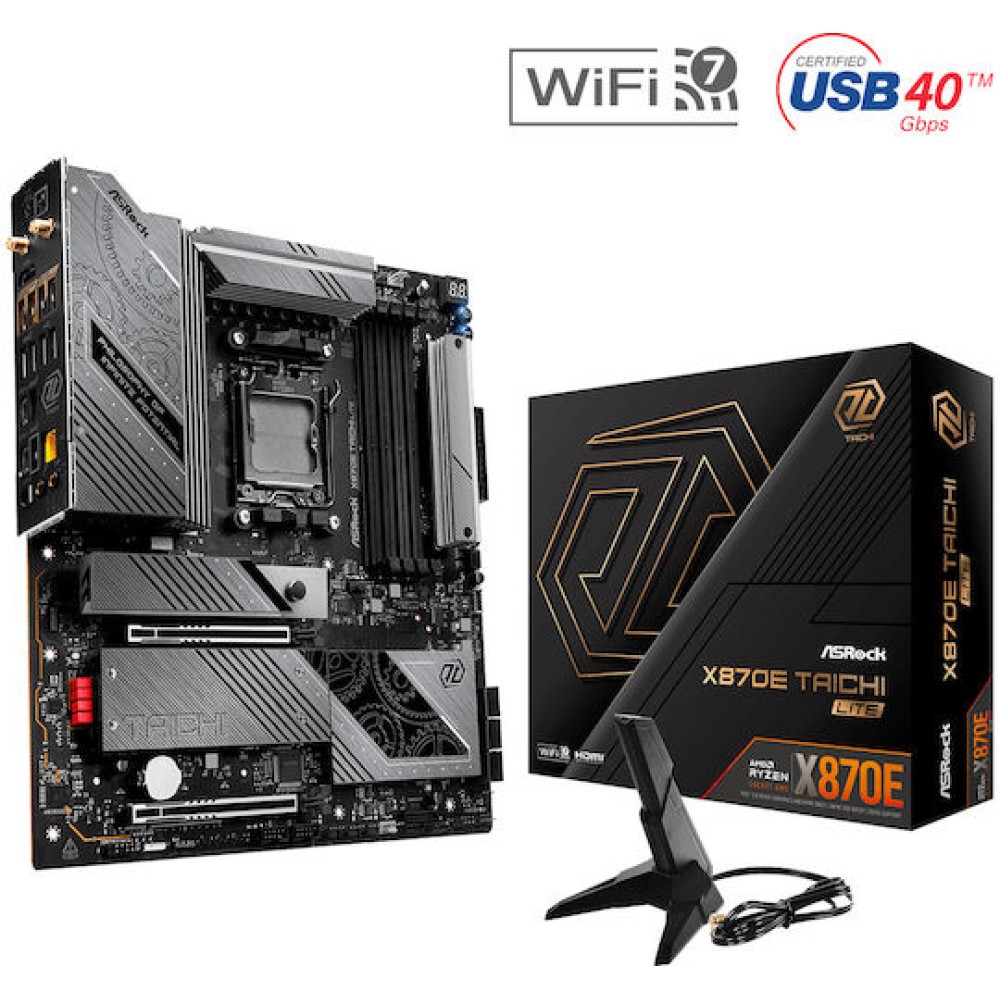 ASRock X870E Taichi Lite Wi-Fi Motherboard Extended ATX με AMD AM5 Socket 90-MXBPA0-A0UAYZ