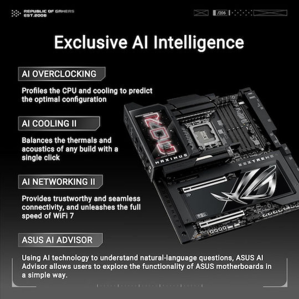 Asus ROG Maximus Z890 Extreme Wi-Fi Motherboard Extended ATX με Intel 1851 Socket 90MB1IA0-M0EAY0