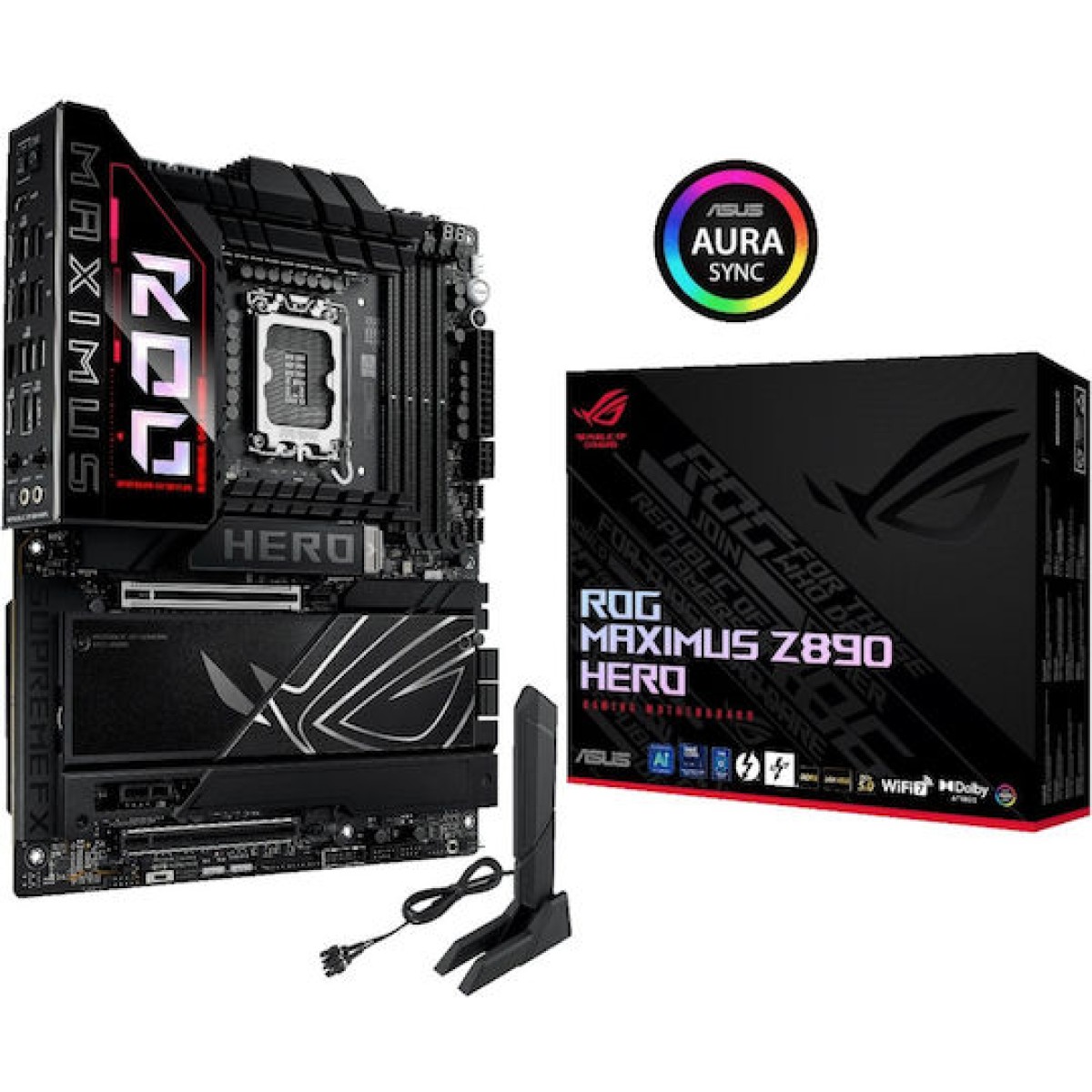 Asus ROG Maximus Z890 Hero Wi-Fi Motherboard ATX με Intel 1851 Socket 90MB1ID0-M0EAY0