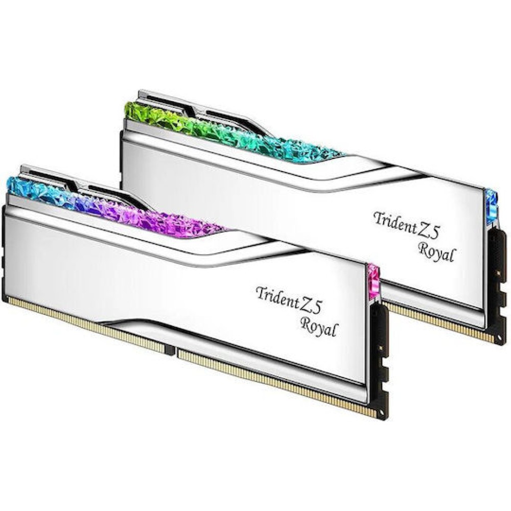 G.Skill Trident Z5 Royal XMP DDR5 32GB RAM με 2x16GB Modules και Ταχύτητα 6800 για Desktop