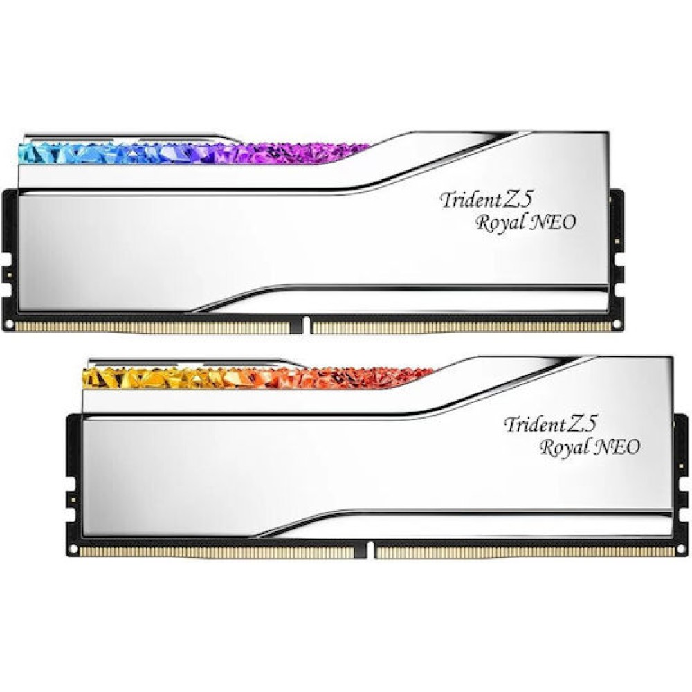 G.Skill Trident Z5 Royal Neo RGB DDR5 48GB RAM με 2x24GB Modules και Ταχύτητα 8000 για Desktop