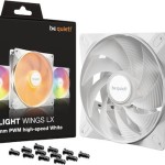Be Quiet Light Wings LX HS Case Fan 140mm με ARGB Φωτισμό και Σύνδεση 3-Pin / 4-Pin PWM 3τμχ Λευκό