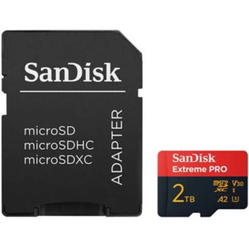 Sandisk Extreme PRO microSDXC 2TB Class 10 UHS-I με αντάπτορα