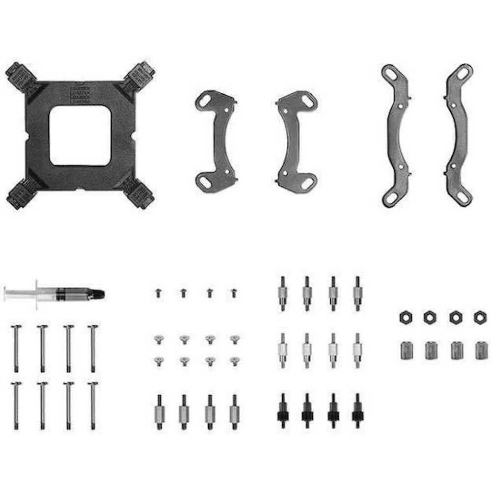 Chieftec Iceberg 24 Υδρόψυξη Επεξεργαστή Διπλού Ανεμιστήρα 120mm για Socket AM4/AM5/1700/1200/115x με RGB Φωτισμό