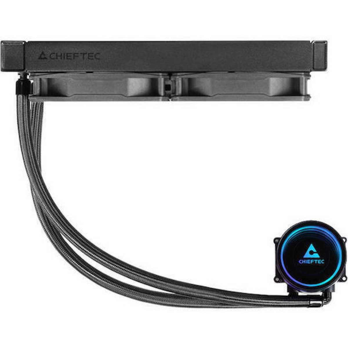 Chieftec Iceberg 24 Υδρόψυξη Επεξεργαστή Διπλού Ανεμιστήρα 120mm για Socket AM4/AM5/1700/1200/115x με RGB Φωτισμό