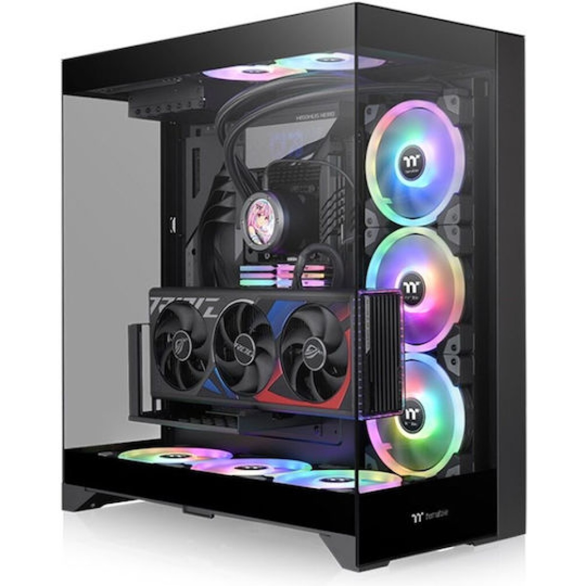 Thermaltake CTE E550 TG Gaming Midi Tower Κουτί Υπολογιστή με Πλαϊνό Παράθυρο Gravel Sand
