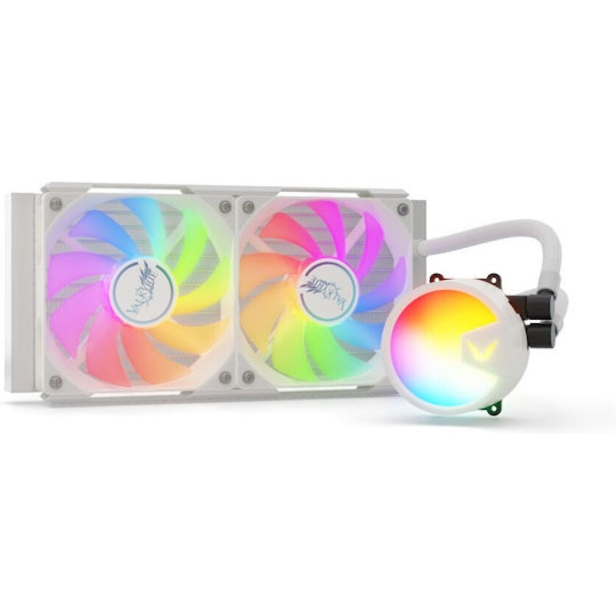 Valkyrie A240 Υδρόψυξη Επεξεργαστή Διπλού Ανεμιστήρα 120mm για Socket AM4/AM5/1700 με ARGB Φωτισμό Λευκή