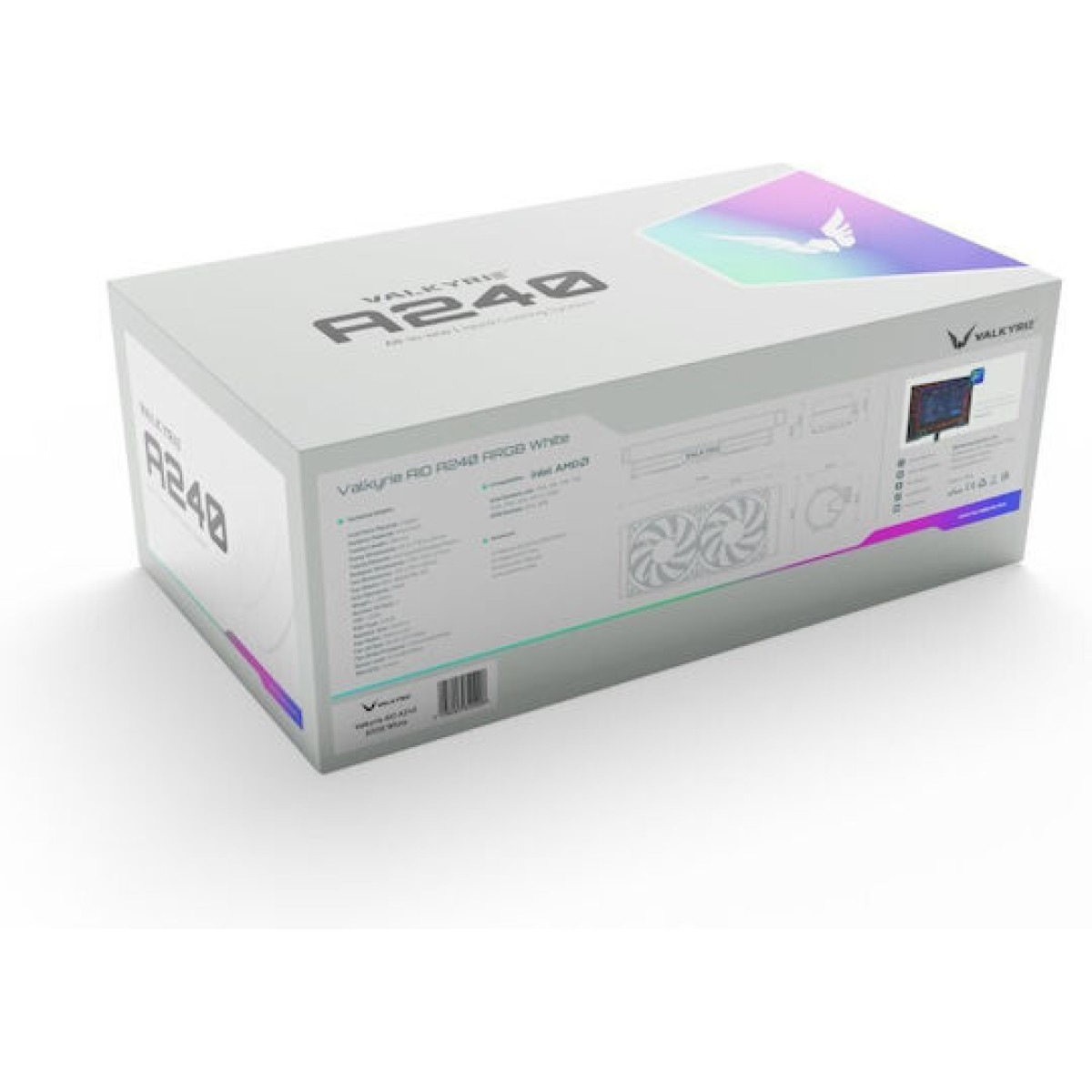 Valkyrie A240 Υδρόψυξη Επεξεργαστή Διπλού Ανεμιστήρα 120mm για Socket AM4/AM5/1700 με ARGB Φωτισμό Λευκή