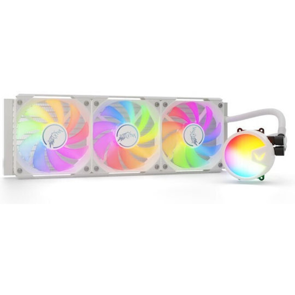 Valkyrie A360 Υδρόψυξη Επεξεργαστή Τριπλού Ανεμιστήρα 120mm για Socket AM4/AM5/1700/115x με RGB Φωτισμό Λευκή
