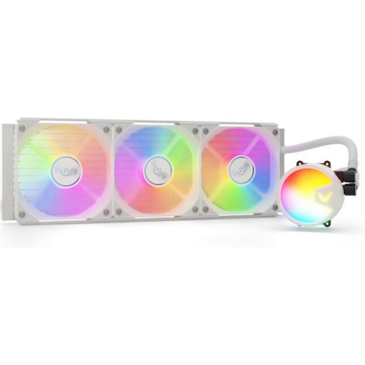 Valkyrie A360 Υδρόψυξη Επεξεργαστή Τριπλού Ανεμιστήρα 120mm για Socket AM4/AM5/1700/115x με RGB Φωτισμό Λευκή