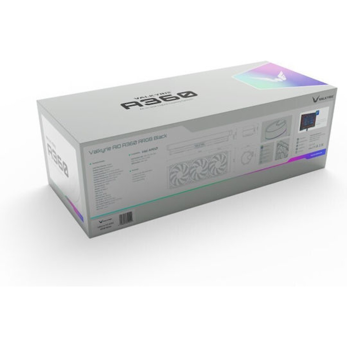 Valkyrie A360 Υδρόψυξη Επεξεργαστή Τριπλού Ανεμιστήρα 120mm για Socket AM4/AM5/1700/115x με RGB Φωτισμό Λευκή