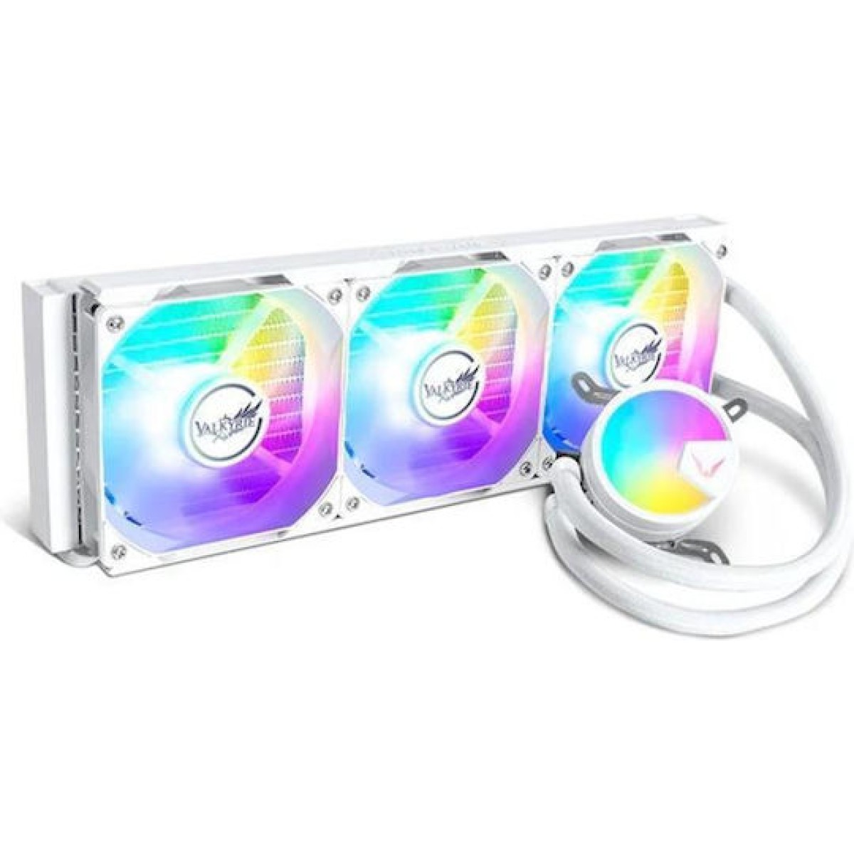 Valkyrie A360 Υδρόψυξη Επεξεργαστή Τριπλού Ανεμιστήρα 120mm για Socket AM4/AM5/1700/115x με RGB Φωτισμό Λευκή