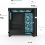 Valkyrie VK02 LCD Gaming Midi Tower Κουτί Υπολογιστή με Πλαϊνό Παράθυρο Μαύρο