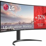 LG 34WR55QK-B Ultrawide VA HDR Curved Monitor 34