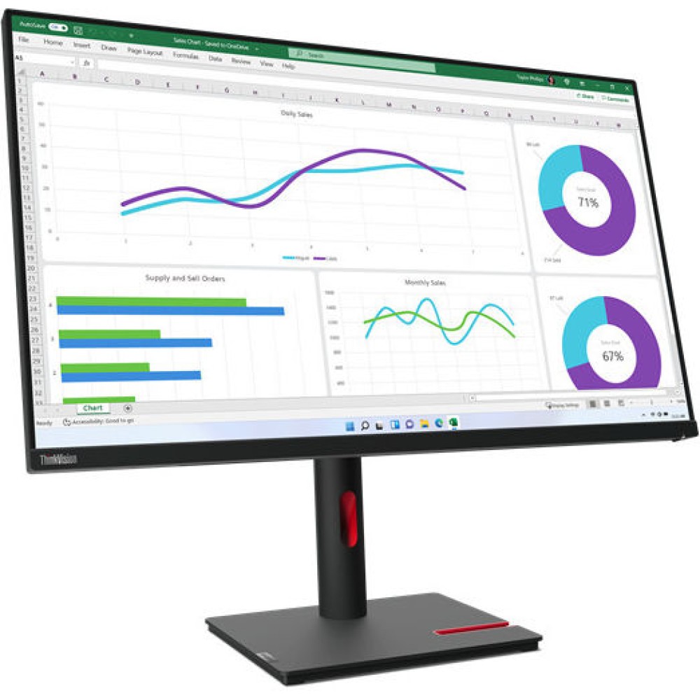 Lenovo ThinkVision T32h-30 IPS Monitor 31.5