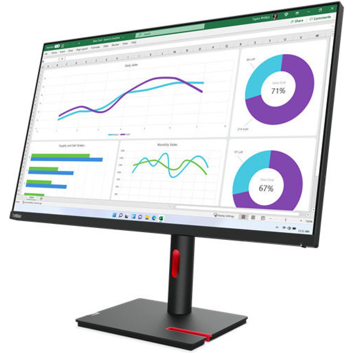 Lenovo ThinkVision T32h-30 IPS Monitor 31.5