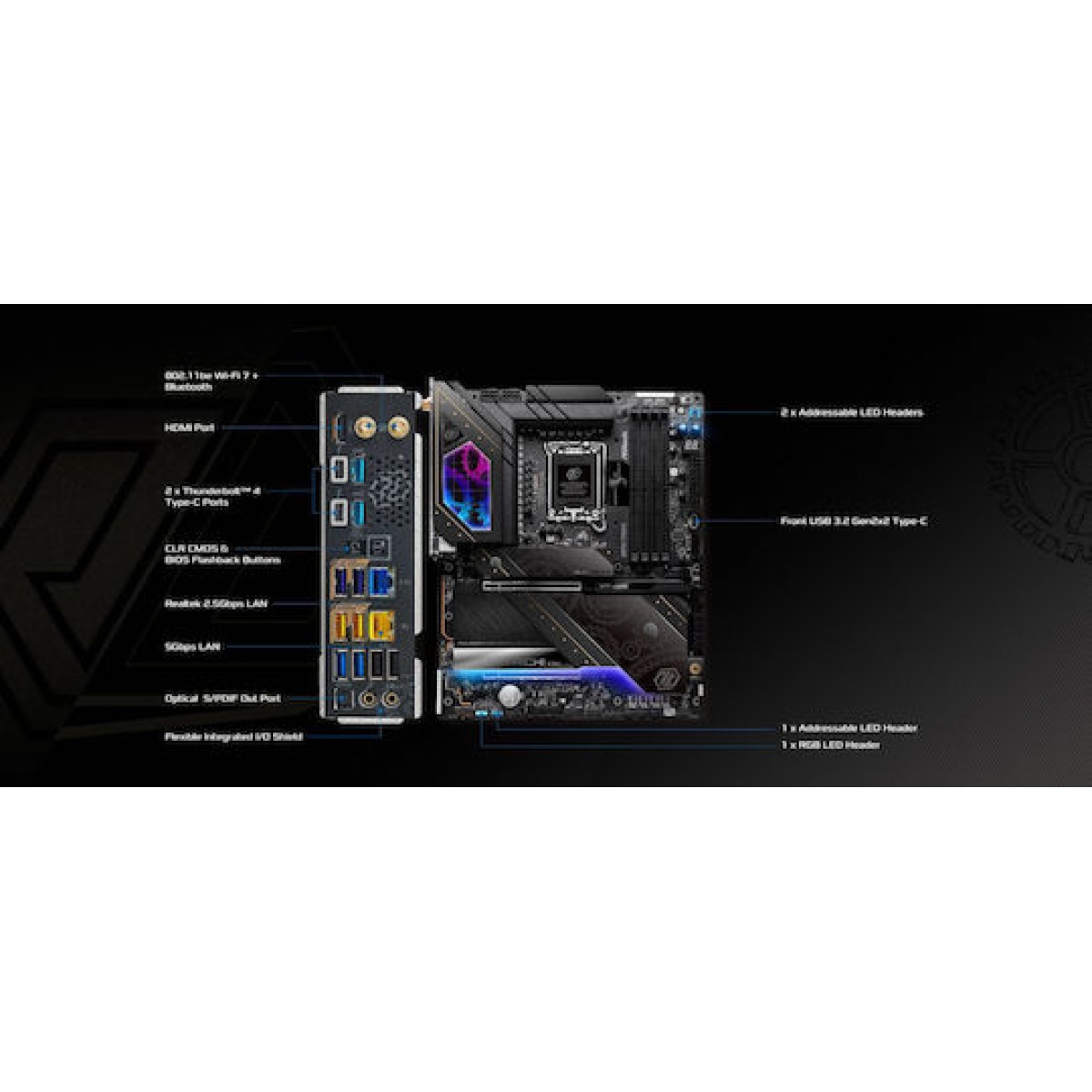 ASRock Z890 Taichi Wi-Fi Motherboard ATX με Intel 1851 Socket 90-MXBPR0-A0UAYZ