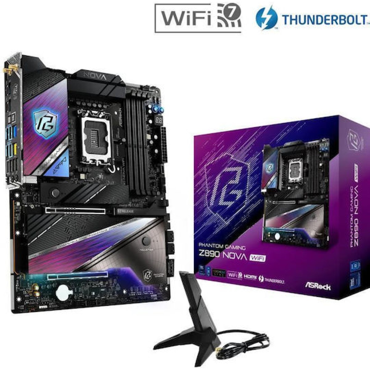 ASRock Phantom Gaming Z890 Nova WiFi Motherboard ATX με Intel 1851 Socket
