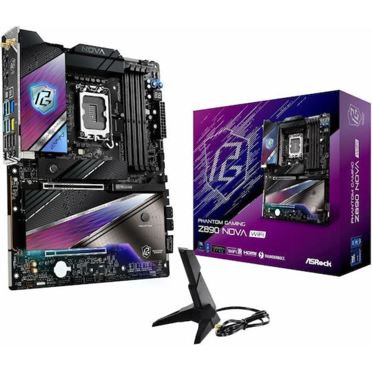 ASRock Phantom Gaming Z890 Nova WiFi Motherboard ATX με Intel 1851 Socket
