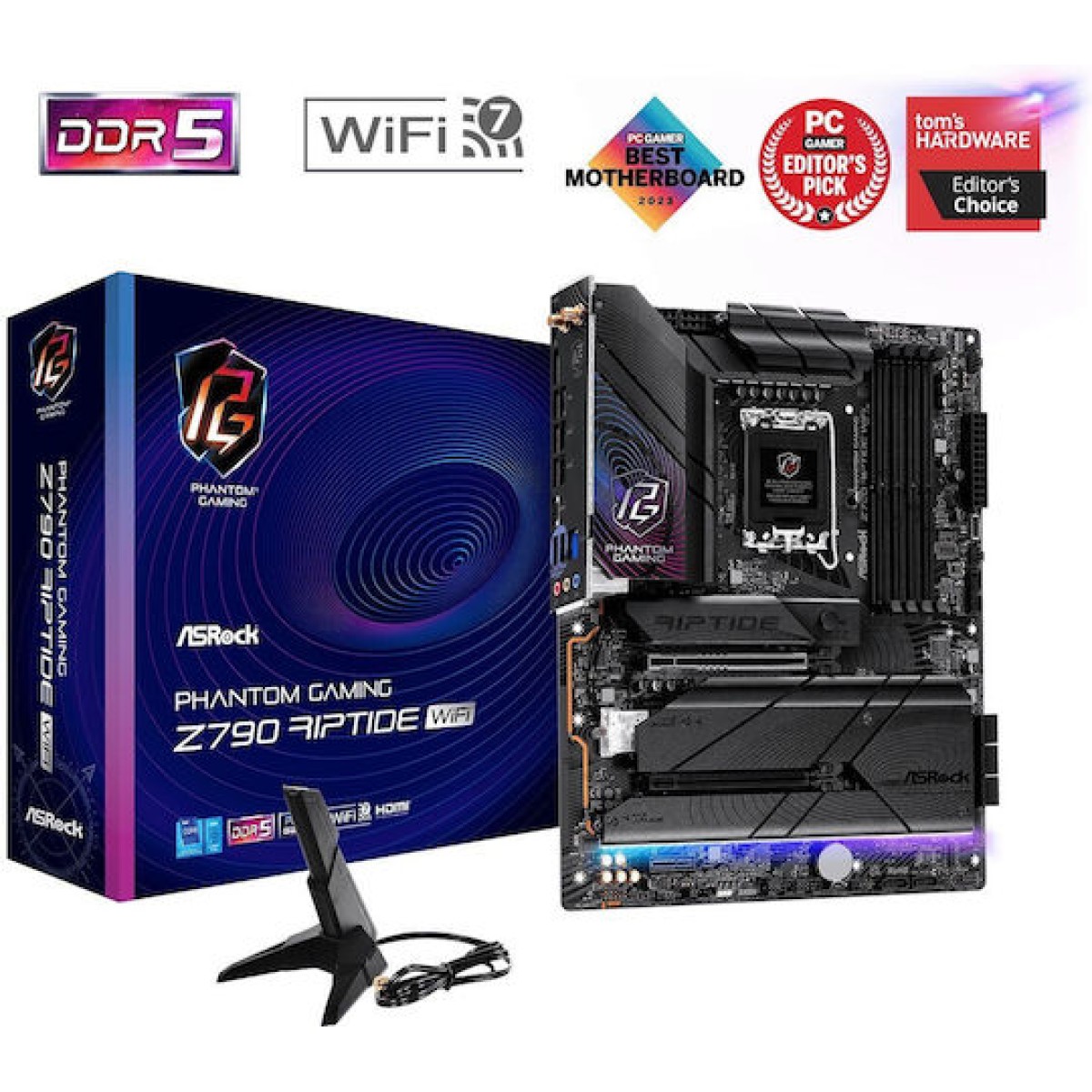 ASRock Z890 Riptide WiFi Motherboard ATX με Intel 1851 Socket 90-MXBPB0-A0UAYZ