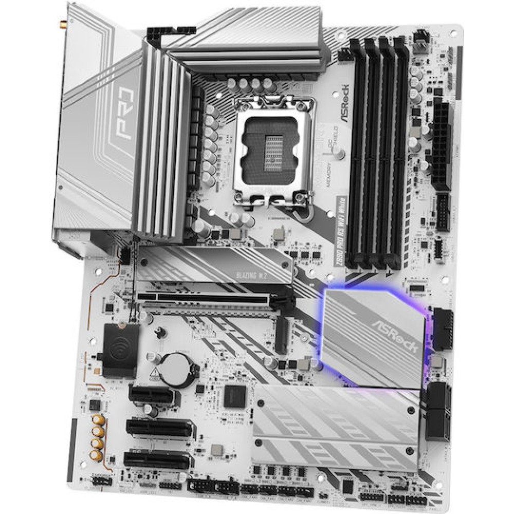 ASRock Z890 Pro RS WiFi White Motherboard ATX με Intel 1851 Socket 90-MXBQC0-A0UAYZ