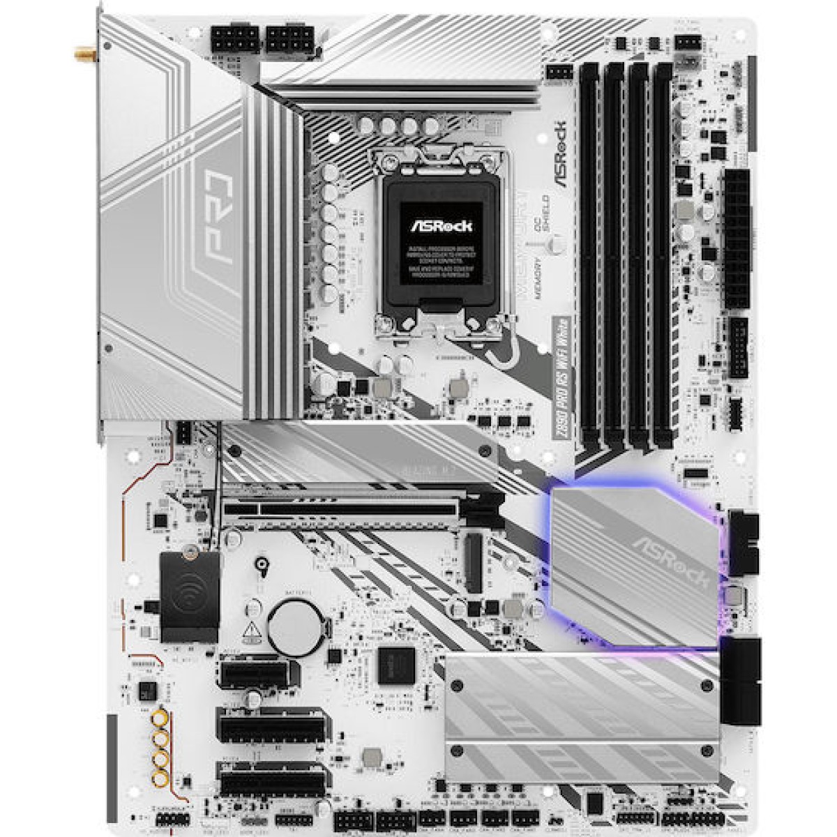 ASRock Z890 Pro RS WiFi White Motherboard ATX με Intel 1851 Socket 90-MXBQC0-A0UAYZ
