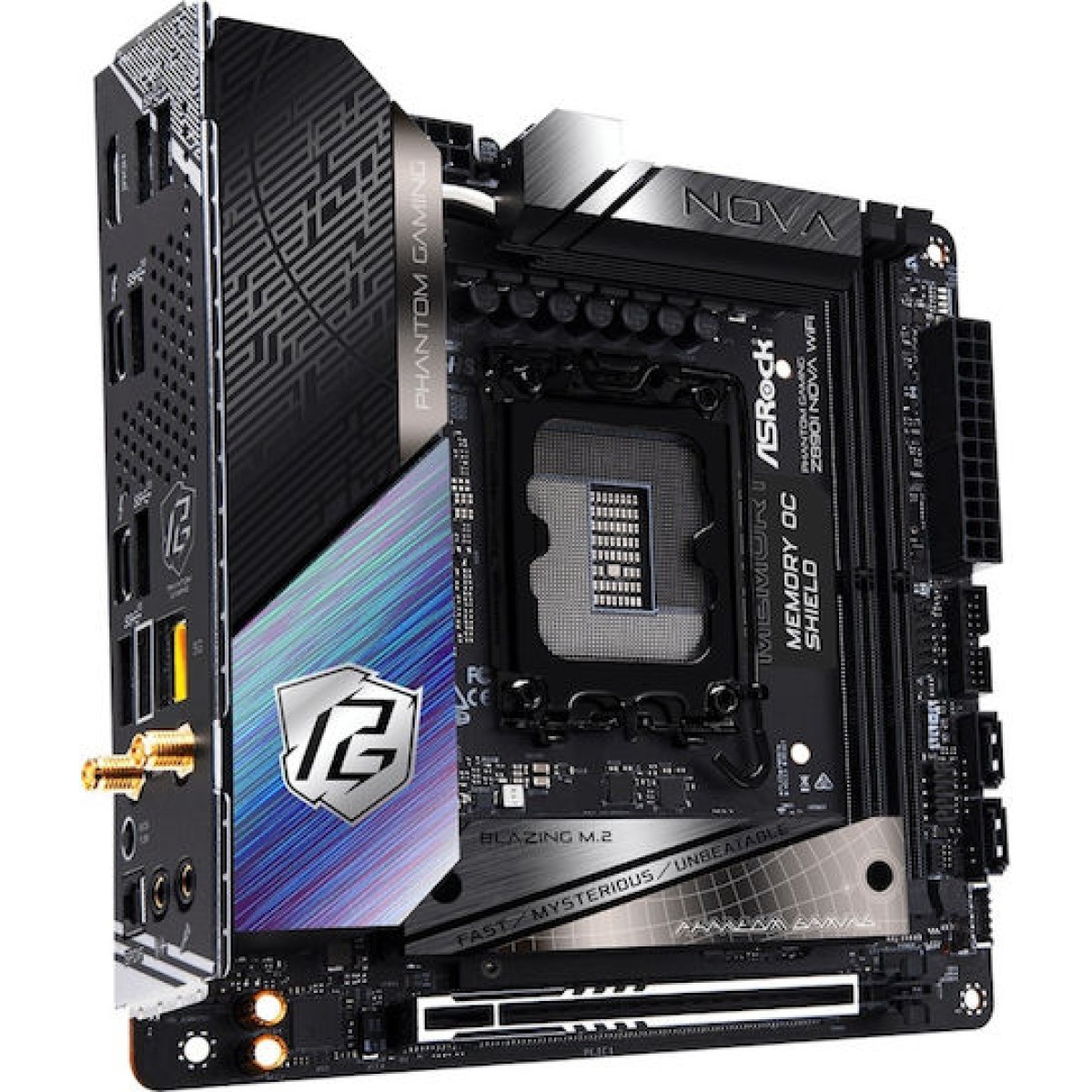 ASRock Phantom Gaming Z890I Nova WiFi Motherboard Mini ITX με Intel 1851 Socket 90-MXBPN0-A0UAYZ