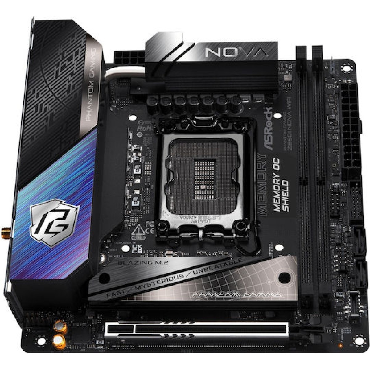 ASRock Phantom Gaming Z890I Nova WiFi Motherboard Mini ITX με Intel 1851 Socket 90-MXBPN0-A0UAYZ
